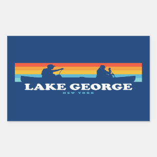 Lake George, New York Canoe Sticker