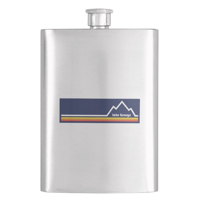 Lake George, New York Hip Flask (Front)