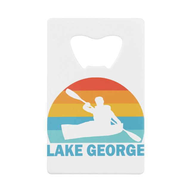 Lake George New York Kayak Credit Card Bottle Opener (Front)
