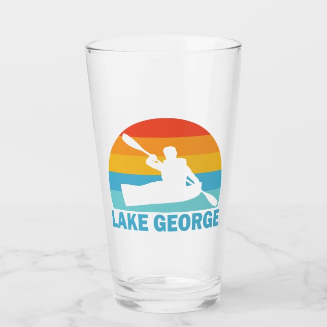 Lake George New York Kayak Glass (Front)