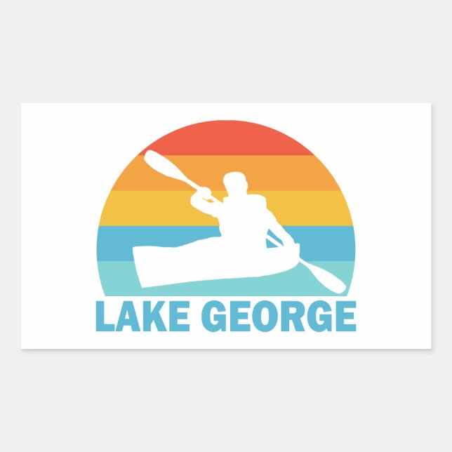 Lake George New York Kayak Sticker (Front)