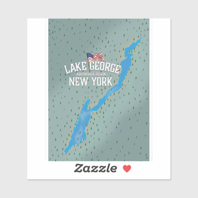 Lake George New York Map (Sheet)