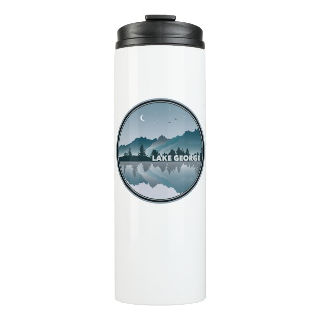 Lake George New York Reflection Thermal Tumbler (Front)