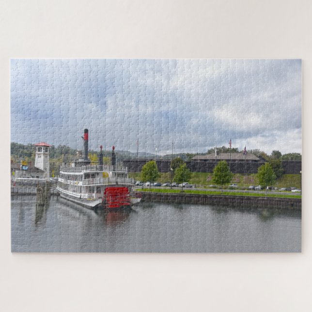 Lake George, New York, Steamship Jigsaw Puzzle (Horizontal)