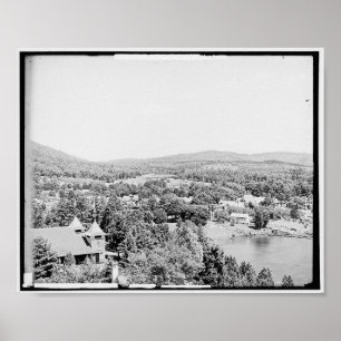 Lake George NY, Fort William Henry Hotel Vinatge Poster
