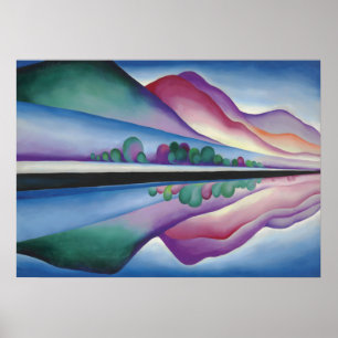 Lake George Reflection by Georgia O'Keeffe Poster