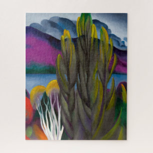 Lake George White Birch   Georgia O'keeffe   Jigsaw Puzzle