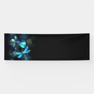Lake Glowing Dragonflies Banner