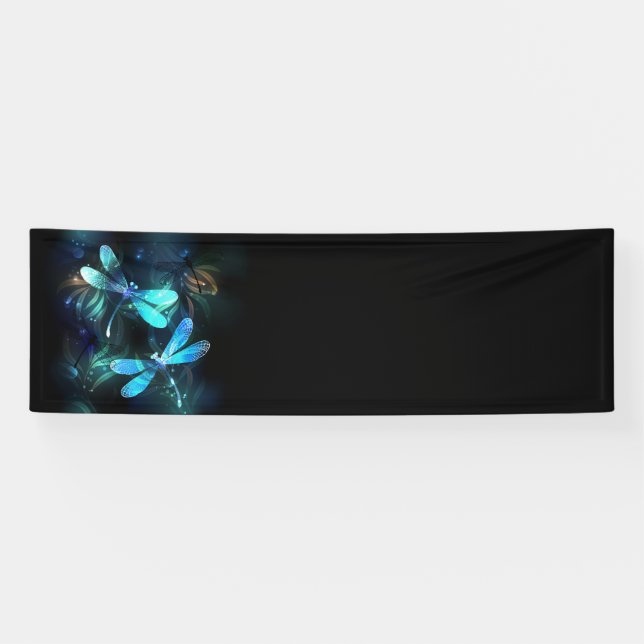 Lake Glowing Dragonflies Banner (Horizontal)