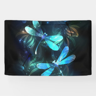 Lake Glowing Dragonflies Banner