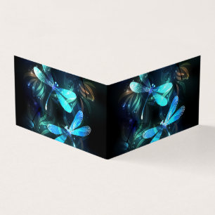 Lake Glowing Dragonflies Business Card