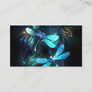 Lake Glowing Dragonflies Calling Card