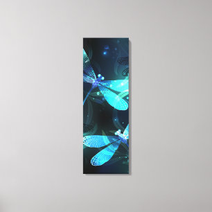 Lake Glowing Dragonflies Canvas Print