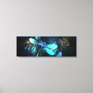 Lake Glowing Dragonflies Canvas Print