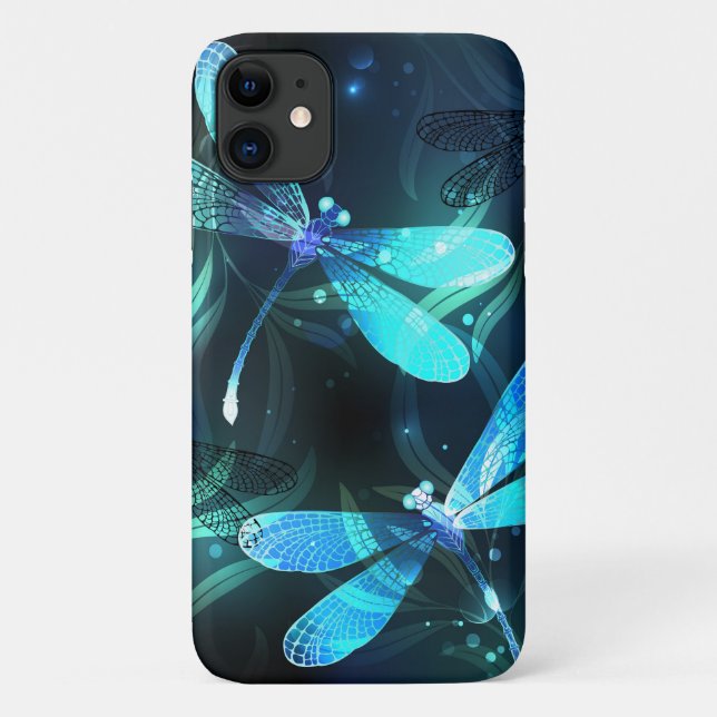 Lake Glowing Dragonflies Case-Mate iPhone Case (Back)