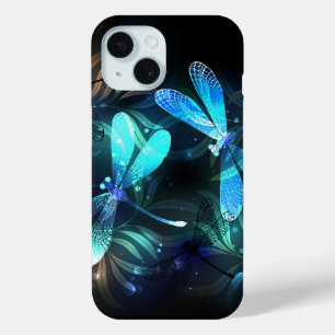 Lake Glowing Dragonflies iPhone 15 Case