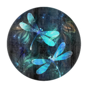 Lake Glowing Dragonflies Cutting Board
