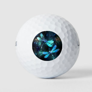Lake Glowing Dragonflies Golf Balls