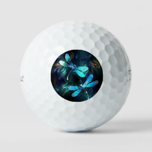 Lake Glowing Dragonflies Golf Balls