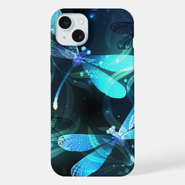 Lake Glowing Dragonflies iPhone Case (Back)