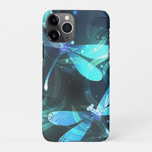 Lake Glowing Dragonflies iPhone Case (Back)