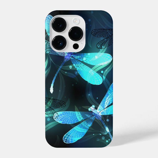 Lake Glowing Dragonflies iPhone Case (Back)