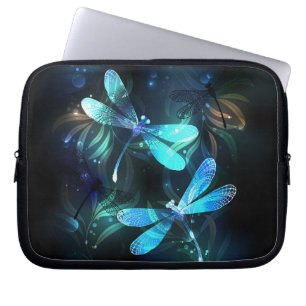 Lake Glowing Dragonflies Laptop Sleeve