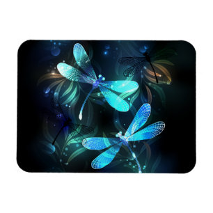 Lake Glowing Dragonflies Magnet