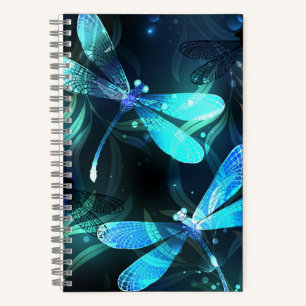 Lake Glowing Dragonflies Notebook