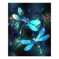 Lake Glowing Dragonflies