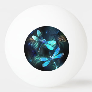 Lake Glowing Dragonflies Ping Pong Ball