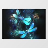 Lake Glowing Dragonflies