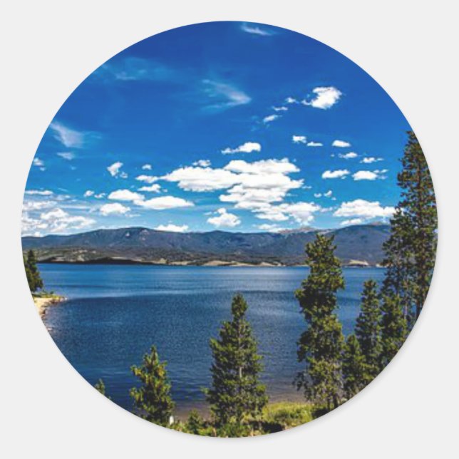 Lake Granby, Colorado Classic Round Sticker (Front)