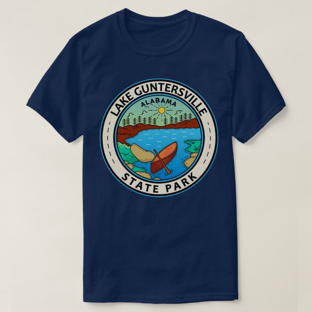 Lake Guntersville State Park Alabama Badge TShirt (Design devant)