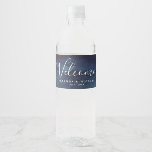 Lake Harbour Deep Wedding   Water Bottle Label