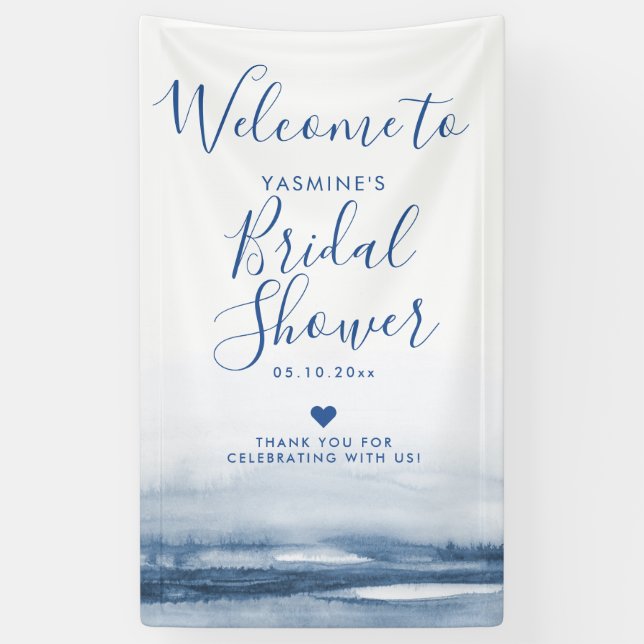 Lake Harbour Fog | Bridal Shower | Banner (Vertical)
