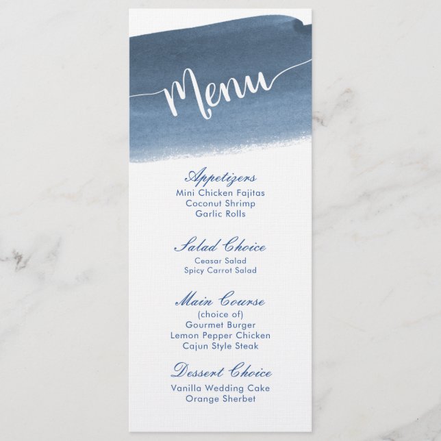 Lake Harbour Fog Wedding | Menu (Front)