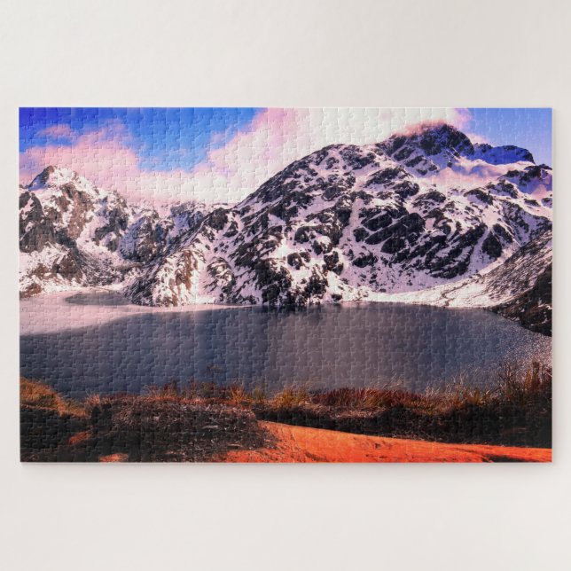 Lake Haris & Routeburn track /New Zealand Jigsaw Puzzle (Horizontal)