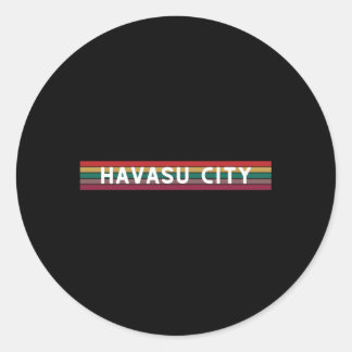 Lake Havasu City Adventure Tourist Vacation Reside Classic Round Sticker