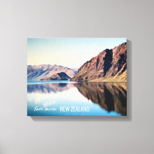 Lake Hawea New Zealand Otago travel Canvas Print