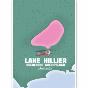 Lake Hillier Australian map.