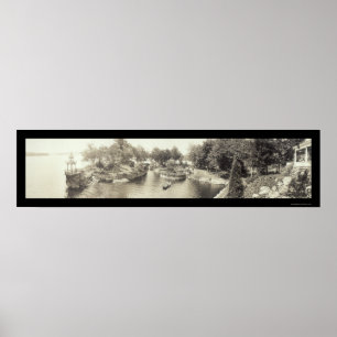 Lake Hopatcong, NJ Photo 1909 Poster