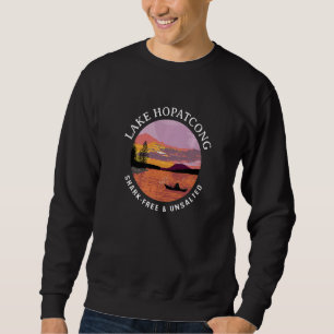 Lake Hopatcong Shark-Free and Unsalted Kayaking Sa Sweatshirt