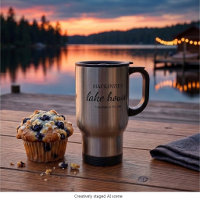 Lake House Chic Simple Typography Personalized