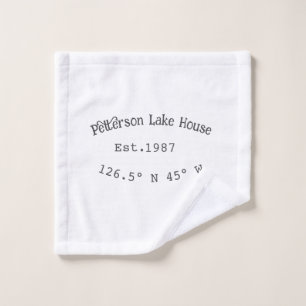 Lake house et. Date année coordonnées personnalisé