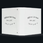 Lake house ets. Date year custom coordinates add n Binder<br><div class="desc">Design</div>