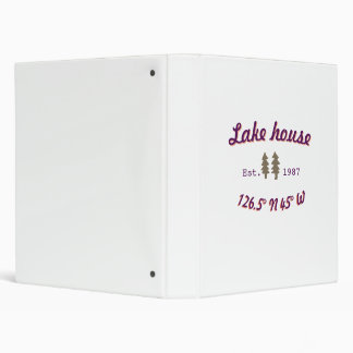 Lake house ets. Date year custom coordinates add n Binder