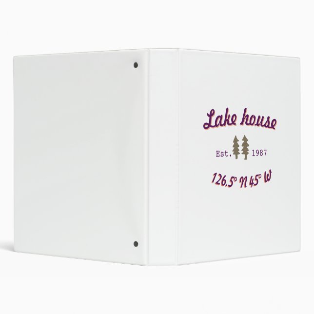 Lake house ets. Date year custom coordinates add n Binder (Background)