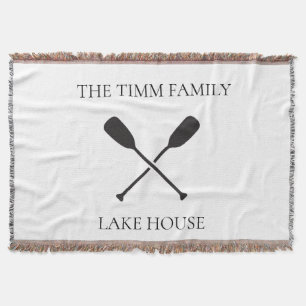 Lake House Personalized Throw Blanket