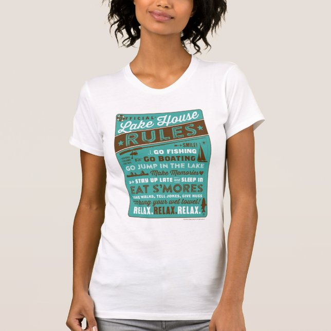Lake House Rules T-Shirt (Front)